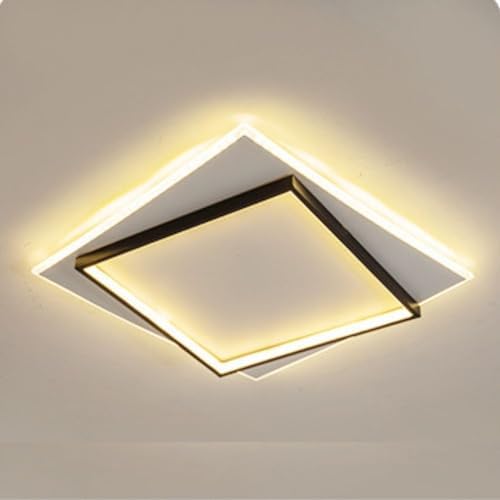 Luminária De LED Sobrepor Modelo Dois Quadrados Assimétricos Bivo...