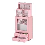 Kendal Jewelry Boxes for Women Girls, Stand Layer Jewelry Organizer Box Display Necklace, Earring, R