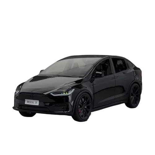 Juguete coche Model X 1:24 de colección en aleación negra el regalo perfecto