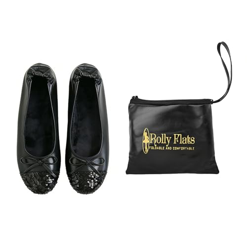 Image of Women's Foldable Ballet Flats - Portable Flat Shoes for Travel and Wedding that Fit in Your Purse