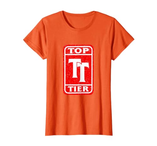 Red Top-Teir Red Graphic T-Shirt, Women, Orange, Large