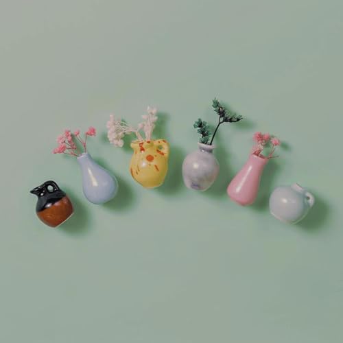 Image of MeadawgsVase Fridge Magnets Cute DPUSHrative Diorama Ornament for Cabinet Door Layout Yellow|Home & Garden|Kitchen, Dining & Bar|Kitchen Tools & Gadgets|Refrigerator Magnets
