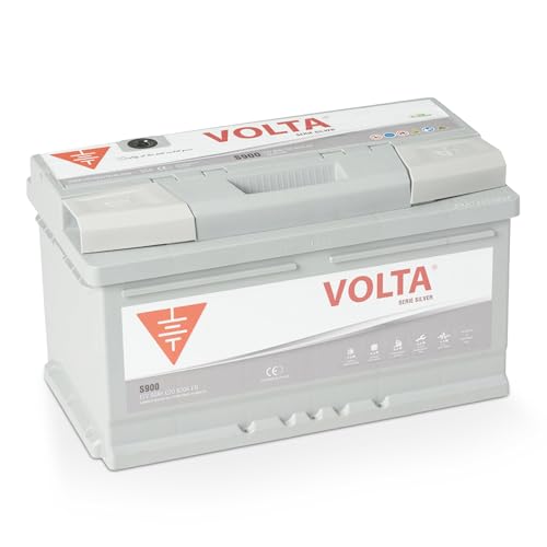 Bateria de Coche 90Ah 820A - Volta Silver S900D - Borne +Dcha - Medidas Largo 315 x Ancho 175 x Alto 175 mm con 2 años de Garantía - Fabricación Europea.
