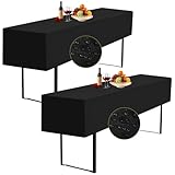 Produktpaket: Sie erhalten 2 Produkte Wasserdicht Biertische aus Schwarz Polyester. Biertischhussen mit den Maßen 220 x 50 x 35 cm (geeignet für Biertisch mit einer Höhe von 50 cm - 80 cm) Dieses Bierhocker-Tischabdeckungs-Set ist eine großartige Möglichkeit, Ihre Bierhocker-Sets abzudecken und ihnen ein edles und elegantes Aussehen zu verleihen.