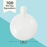 100 Pack Replacement Squeakers for Dog Toys, 1.3 Inch Noise Maker Inserts