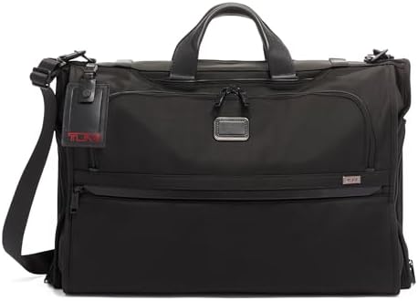TUMI - Alpha 2 Tri-Fold Carry-On Garment Bag - Dress or Suit Bag for Men and Women, Black, Alpha 2 Tri-fold Carry-on Garment Bag