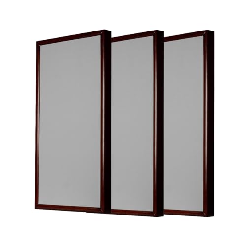 Image of Timber Acoustics Soundproofing Wooden Frame Acoustic Panels, Rockwool Safe 'n' Silent Pro. (WALNUT) [SET OF 3] (2'X4'X3 inch, Grey)