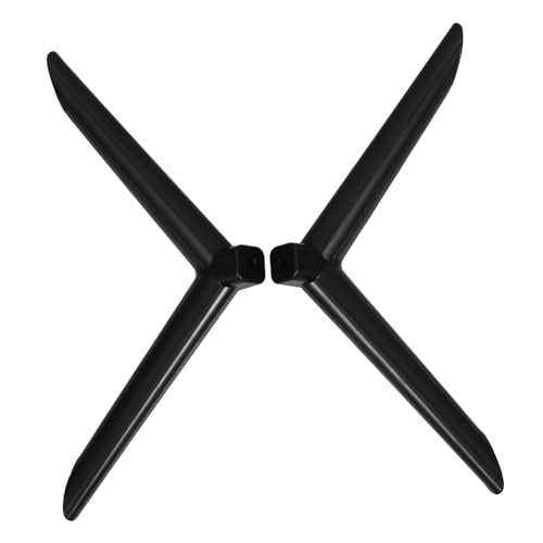 TOBBOMEY Supporto Tv da Tavolo in Piedini Antivibrazione Stabili per Base Televisore da Accessori Compatibili per Montaggio Parete e Schermi LCD