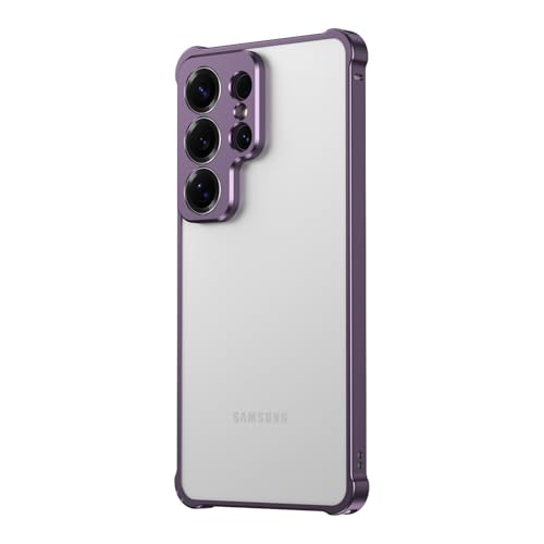Coque Samsung S26 cadre métal bumper violet protection objectif appareil photo