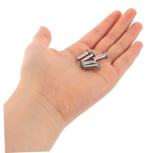Garneck 4 Paare Nieten am Griff eines Küchenmessers Küchenmesser Nieten Messergriff Zubehör befestigungshaken Messergriff DIY Befestigungsniete Messergriff-Ersatzniete Rostfreier Stahl