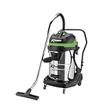 ribimex aspiratore per solidi e liquidi aspirix serie pro, bidone aspiratutto professionale da 80 l, 3 motori, potenza 3000 w, per uso intensivo, accessori inclusi - prasp81lx3