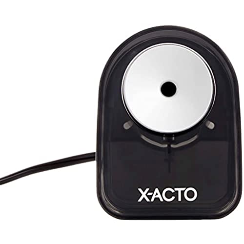 X-Acto Pencil Sharpener, Xlr Electric Pencil Sharpener, Colored Pencil Sharpener For Artists, Powerful, Compact Small Pencil Sharpener, Black, 1 Count #TOP5