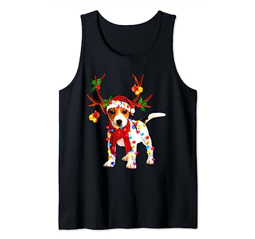 Santa Jack Russell splendida renna Light Christmas Lover, se ami Jack Russells o sei un amante dei cani Jack Russell, indossa questi simpatici pigiama natalizi sheltie durante le festività natalizie. Questo abbigliamento natalizio Jack Russell è perfetto per chiunque