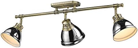 Golden Lighting Duncan 3-Light Semi-Flush