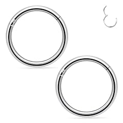 2pcs,silvertone,diameter:8mm