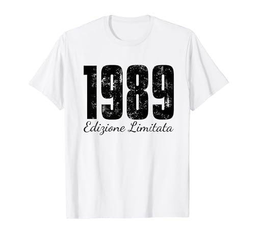 Annata 1989 Edizione Limitata Anni 35 Compleanno Maglietta