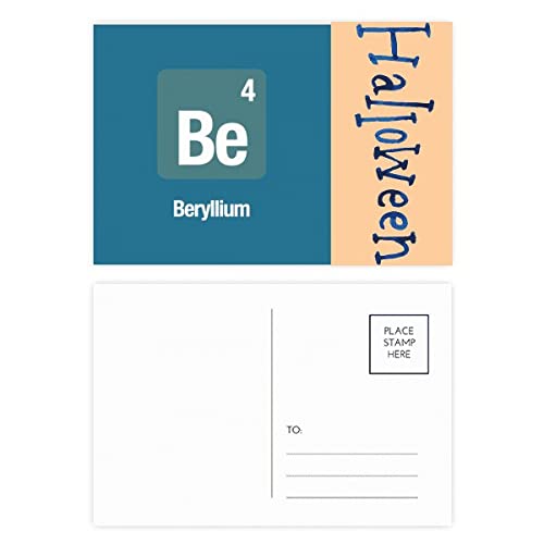 Cartes postales Halloween Be Beryllium Element Chimique pour collectionneur