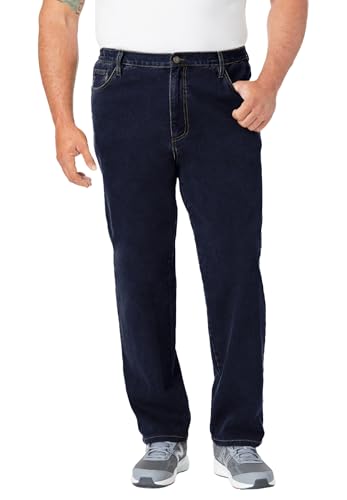 Liberty Blues by Kingsize Men's Big & Tall Straight-Fit Stretch 5-Pocket Jeans