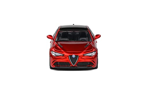 Solido S4313102 Quadrifogli Aucun Alfa Romeo Giulia Quadrifoglio, Monza Rosso, 1/43Ème #TOP1