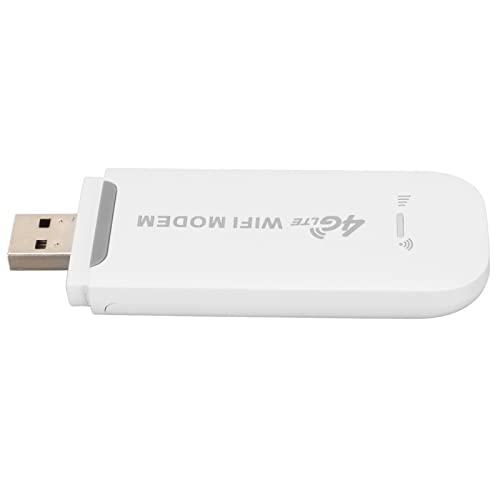 Módem WiFi USB 4G LTE, Dongle Enrutador Inalámbrico con Ranura SIM, 150 Mbps, Compatible con 10 Usuarios, Internet Móvil Portátil para Tableta