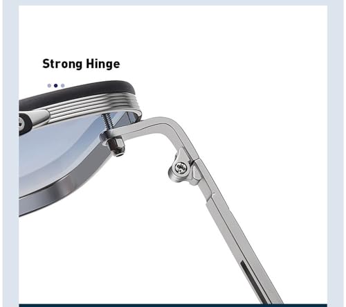 Lunettes de soleil dégradées pour hommes à grande monture en métal - 5