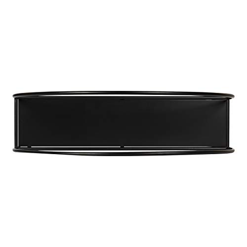 Kate And Laurel Monroe Modern Arch Wall Shelf, 24" X 26", Black, Chic Decorative Geometric Shelf For Wall #TOP3