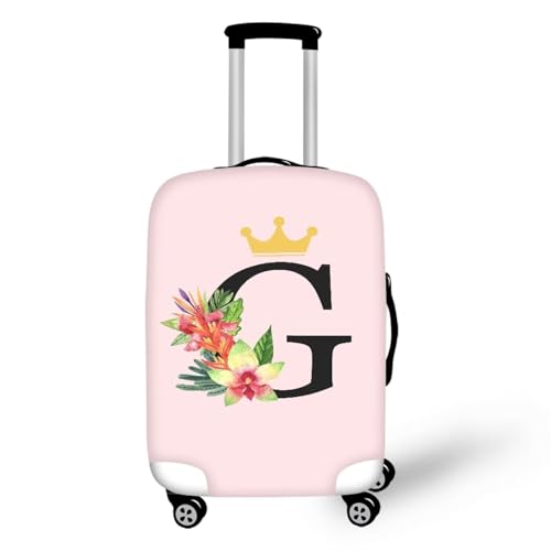 Letter G Travel Luggage Cover Baggage Suitcase Protector Fit for 18-32 Inch Luggage, L (Fit 25-28 Inch Suitcase)