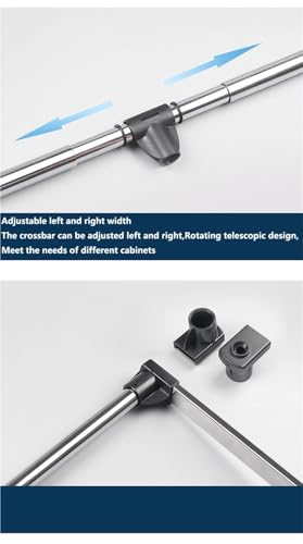 Rail de penderie relevable avec amortisseur tampon LWX - 3