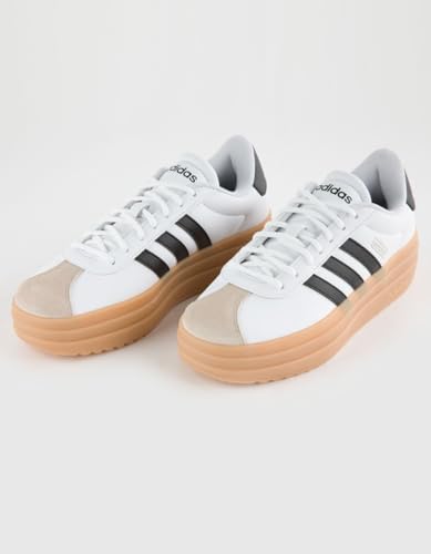 Image of ADIDAS VL Court Bold Womens Platform Shoes, White, 7.5