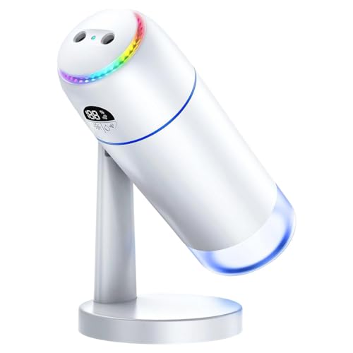 Steowsey Humidificador ultrasónico de iones negativos de mesa de 500 ml con luz UV, humidificador ultrasónico, recargable por USB, fácil de usar Steowsey Humidificador ultrasónico de iones negativos de mesa de 500 ml con luz UV, humidificador ultrasónico, recargable por USB, fácil de usar