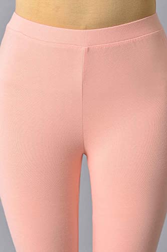 Image of W for Woman Women's Regular Fit High Rise Coral Cotton Jersey Tights