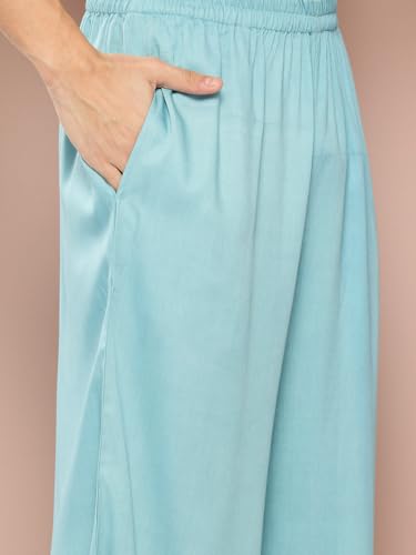 Image of See Designs Men's Long Sleeve Curved Hem Mandarin Collar Rayon Solid Pathani Sets