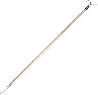 Domopak Living Solid Clear Beech Wood Wardrobe Reach Bar, White