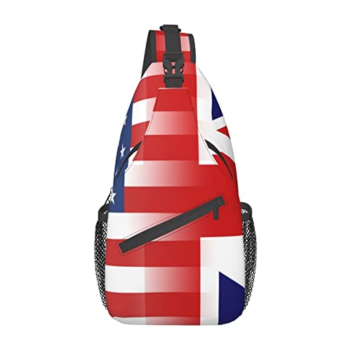 Mochila bandolera unisex negra compacta y resistente miniatura 2