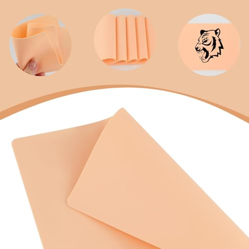 32 Stück Tattoo Übungshaut und Tattoo Transferpapier Set, 20 Blatt Tattoo Stencil Papier 12 Stück Kunsthaut Tattoo für Temporäre Tattoo Schablonen ohne Motiv Für Anfänger Und Erfahrene Tätowierer