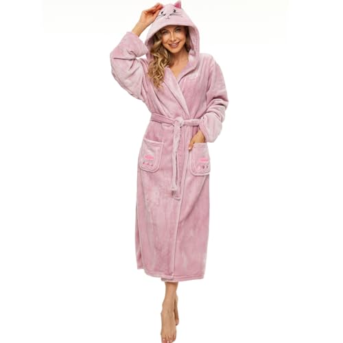 ccko Plush Robes For Women, Fleece Fuzzy Womens Robe,Soft Warm