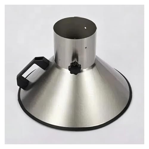 Campana redonda de acero inoxidable de 105 a 155 x 300 mm y 110 x 260 mm, extracción de humo y polvo, campana de ventilación para taller, soldadura y mecanizado