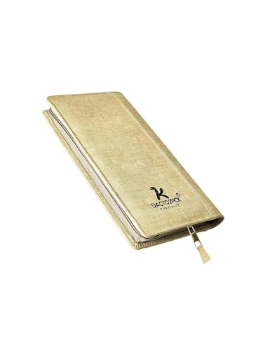 Image of All New Cheque Book Holder, ATM Cards Holder & Traveling Wallet,Passport Boarding Pass Cover Pocket and Lots More Colour (Beige) Material (Pu Leather)