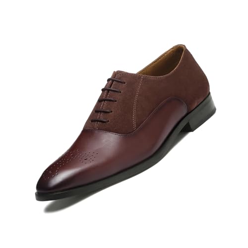 Image of LOUIS STITCH Men's Formal Shoes | Handcrafted European Leather Brogues | Lace-Up Style for Business, Formal (LSEUBGSU)