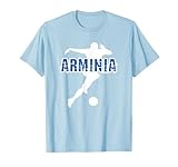 arminia trikot kinder Fussball Kicken Grün Rasen Verein Arminia Ostwestfalen. Feiere Deine Begeisterung für den niedersächsischen Fussball mit diesem Outfit. Geschenk für Fussballbegeisterte am Sportplatz, beim Training in der Mannschaft, im Stadion, Aufstieg, Bielefeld, blau