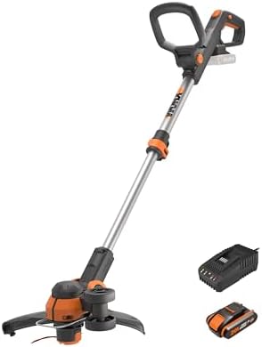 WORX WG163E.2 Akku Rasentrimmer 20V, 2-in-1 Rasentrimmer mit 90° ...