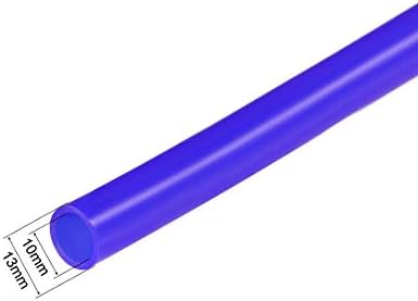 sourcing map Silicone Tubing 10mm ID x 13mm OD 1m Flexible Silicone Rubber Tube Air Hose Water Pipe for Pump Transfer, Blue