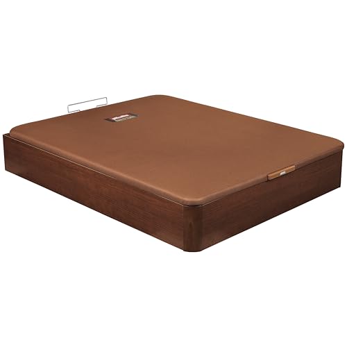 Miniatura 5 de Pikolin Canapé Abatible De Madera Con Gran Capacidad Montaje Y Retirada Usado Incluido Esquinas Delanteras Redondeadas 135x190 Color Cerezo 32 Cm Altura Airbox