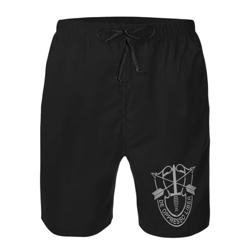 Us Special Forces Insignia Beach Shorts for Men and Women