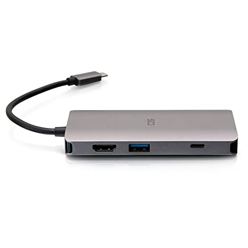 Mini Docking Station USB-C C2G para teletrabajo eficiente con HDMI 4K y Ethernet 3