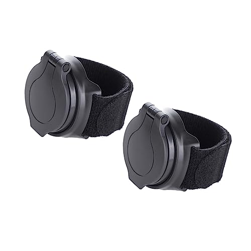 Abaodam 2Pcs Adjustable Bike Rear View Mirror Wrist Wear Safety Back Mirror Compact Design for Enhanced Visibility Durable Stylish Cycling Accessory Black