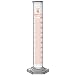 10ml Graduated Cylinder, Borosilicate 3.3 Glass, Single Metric Scale, Class B, Karter Scientific 246F4 (Case of 24)