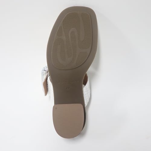 Gentle Souls by Kenneth Cole Women's Women's MADYLYN Heeled Sandal, White Leather, 6.54