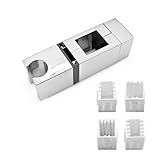 Ce support douchette à main, doté 4 fixations réglables, est compatible avec les barres douche diamètres 18x30 mm, 22x22 mm, 25x25 mm et 30x15 mm. Vous pouvez ainsi l'installer facilement sur les barres douche 18 à 25 mm de diamètre, assurant une fixation sûre et stable. Sa conception universelle garantit un maintien parfait et sans jeu pour la plupart des pommeaux douche courants. ★ REMARQUE : Veuillez vérifier le diamètre la barre avant l'achat afin de garantir une installation correcte.