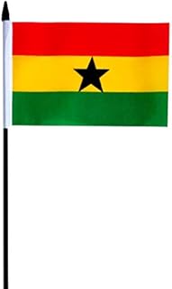 FlagSuperstore Ghana Small Hand Waving Flag 6" x 4" Inch